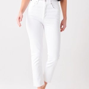 Agolde Riley straight crop jeans, size 26